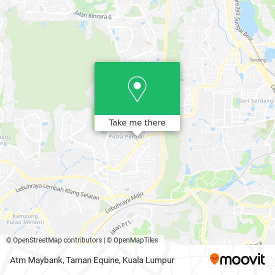 Peta Atm Maybank, Taman Equine