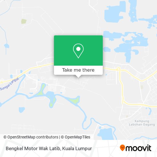 Bengkel Motor Wak Latib map