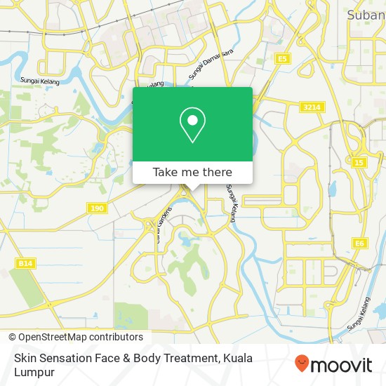 Skin Sensation Face & Body Treatment map