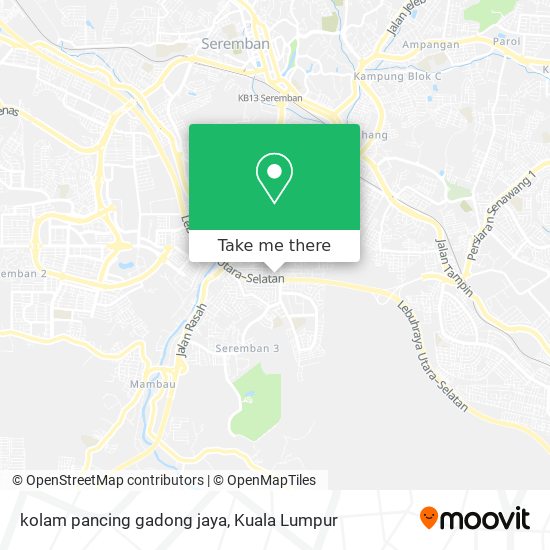 Peta kolam pancing gadong jaya
