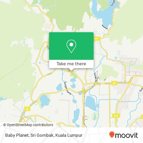 Peta Baby Planet, Sri Gombak
