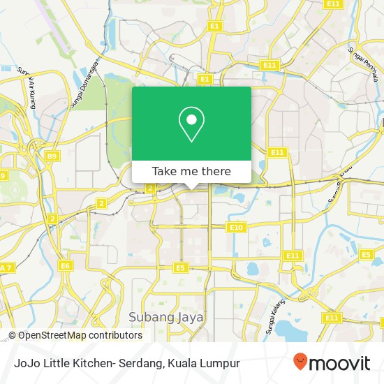 Peta JoJo Little Kitchen- Serdang