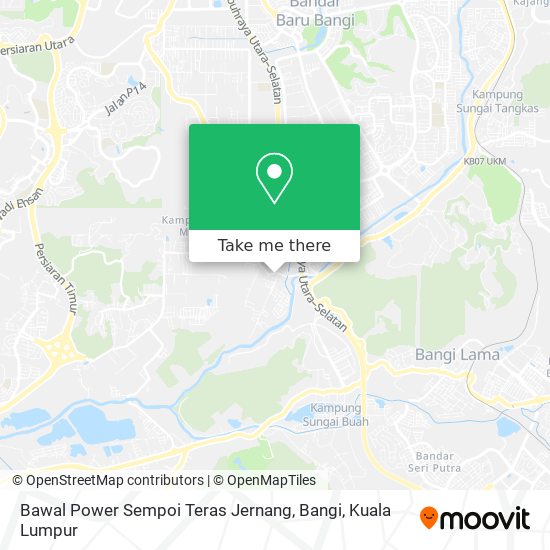 Bawal Power Sempoi Teras Jernang, Bangi map