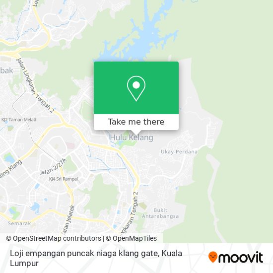 Peta Loji empangan puncak niaga klang gate