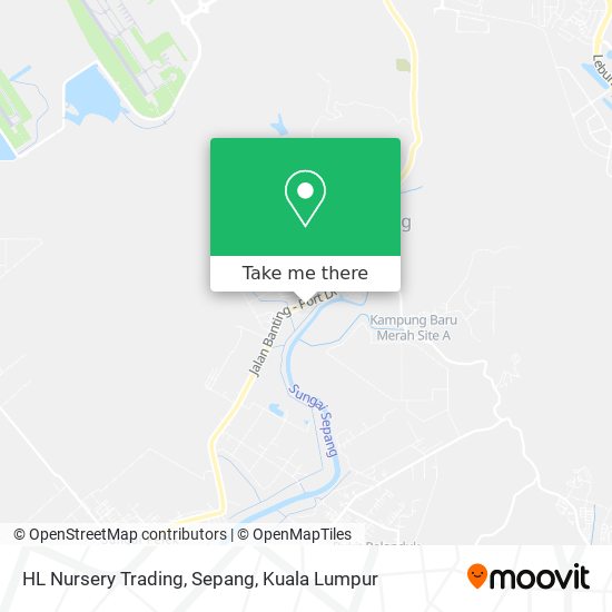 HL Nursery Trading, Sepang map