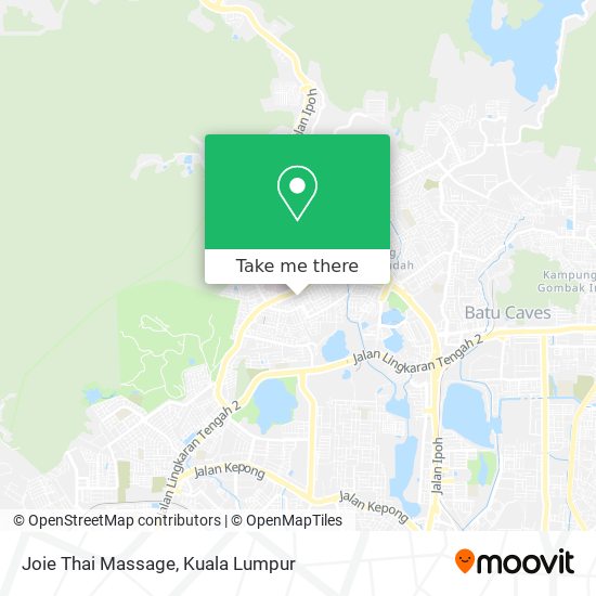 Joie Thai Massage map