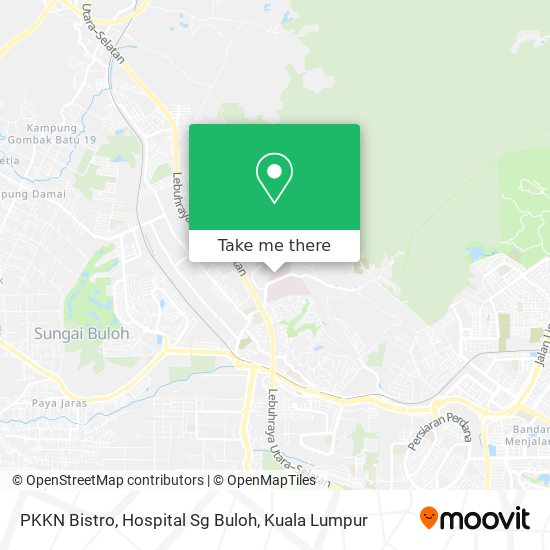 PKKN Bistro, Hospital Sg Buloh map
