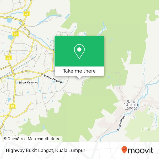 Highway Bukit Langat map