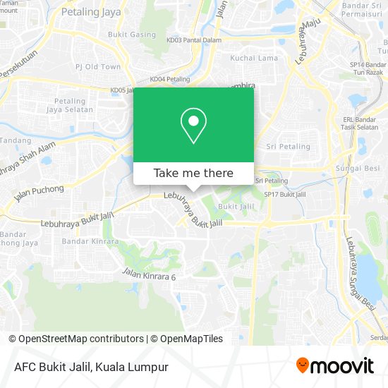 AFC Bukit Jalil map