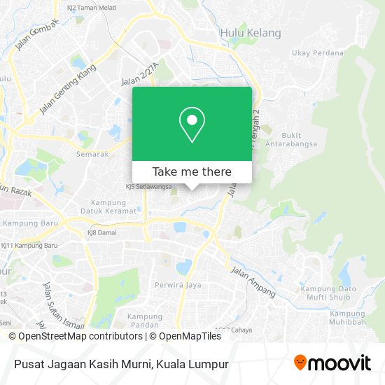 Peta Pusat Jagaan Kasih Murni