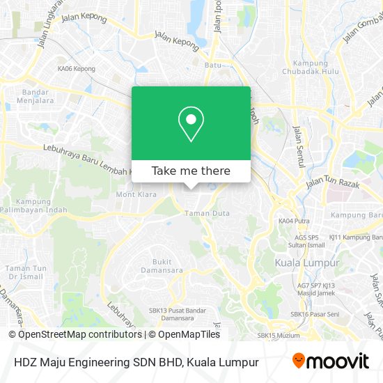 HDZ Maju Engineering SDN BHD map