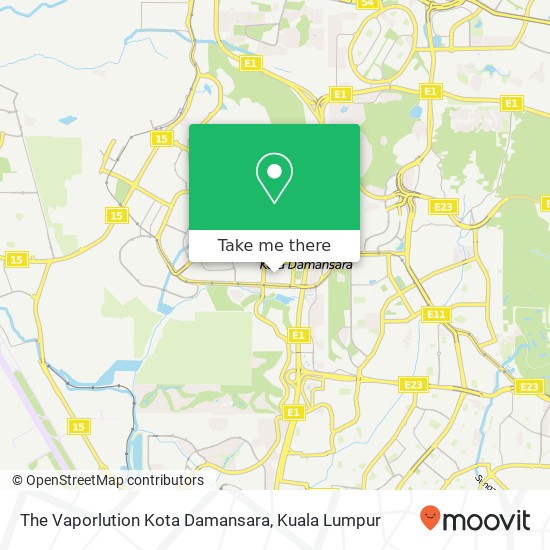 The Vaporlution Kota Damansara map