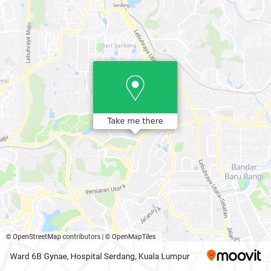 Ward 6B Gynae, Hospital Serdang map