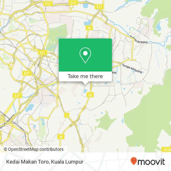 Kedai Makan Toro map