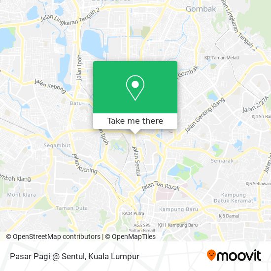Peta Pasar Pagi @ Sentul