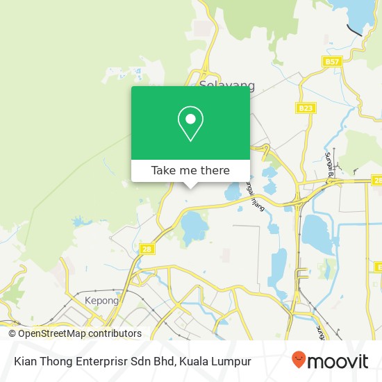 Peta Kian Thong Enterprisr Sdn Bhd