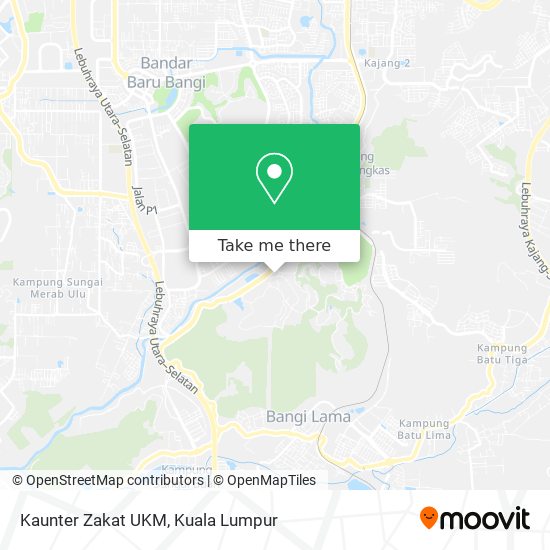 Kaunter Zakat UKM map