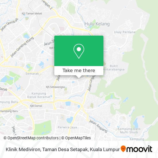 Peta Klinik Mediviron, Taman Desa Setapak