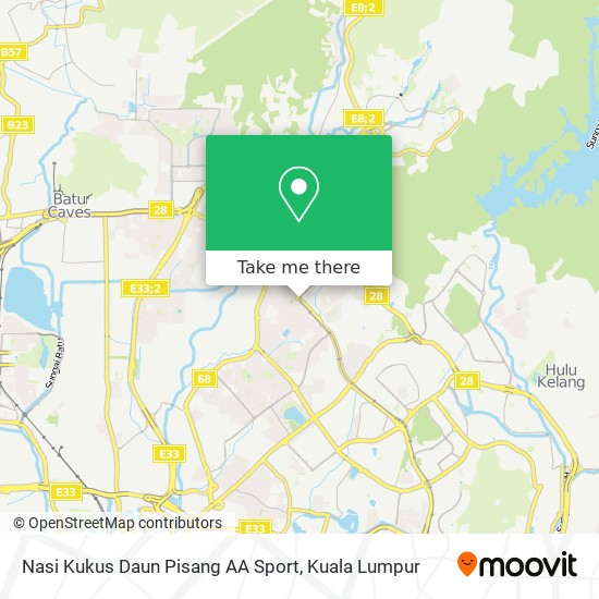 Nasi Kukus Daun Pisang AA Sport map