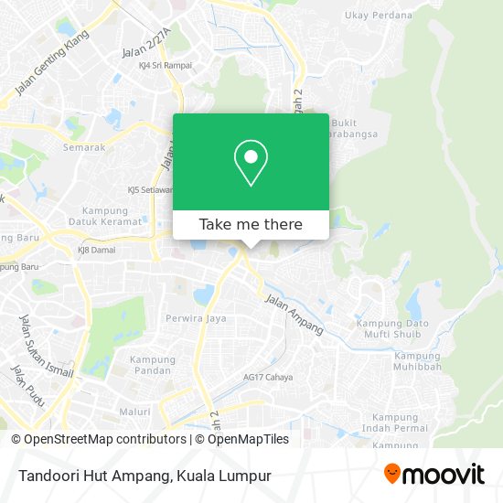 Peta Tandoori Hut Ampang