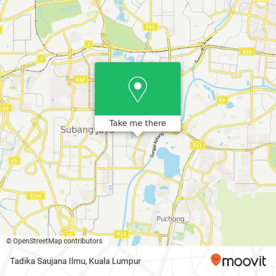 Tadika Saujana Ilmu map