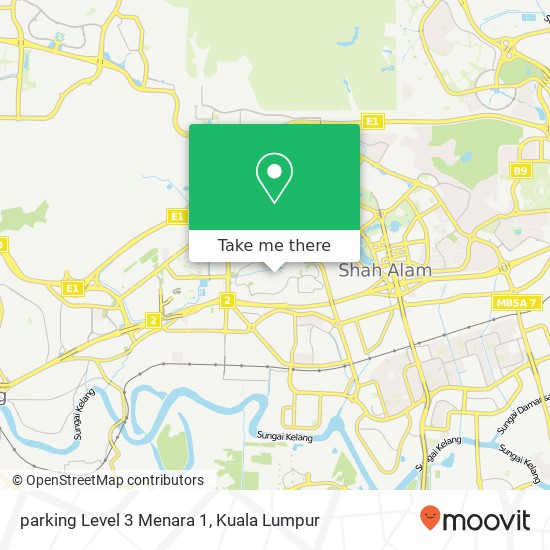 parking Level 3 Menara 1 map