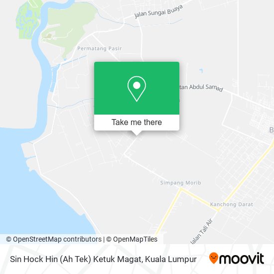 Peta Sin Hock Hin (Ah Tek) Ketuk Magat