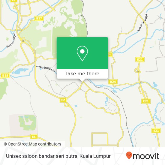 Unisex saloon bandar seri putra map