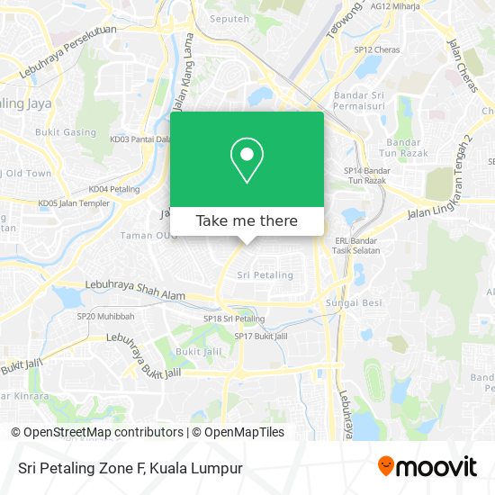 Peta Sri Petaling Zone F