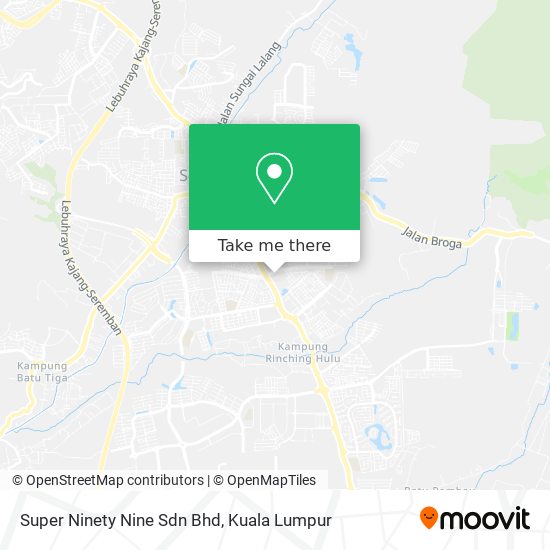 Super Ninety Nine Sdn Bhd map