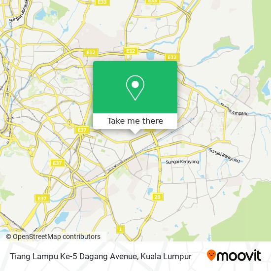 Tiang Lampu Ke-5 Dagang Avenue map