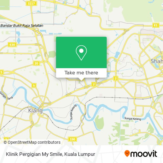 Klinik Pergigian My Smile map