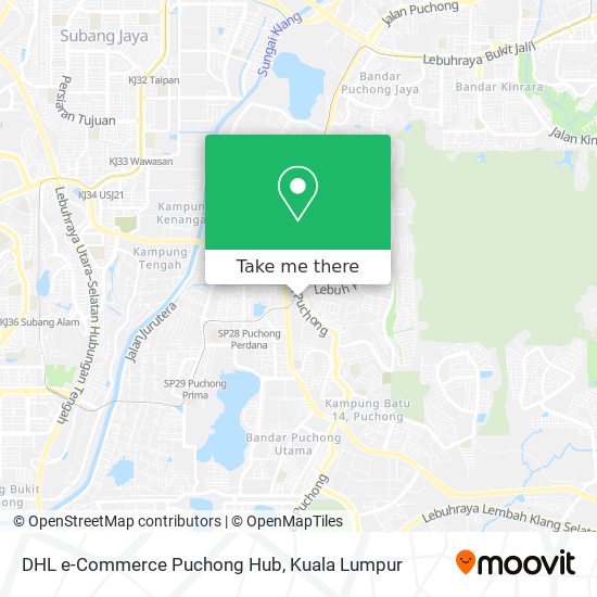 Peta DHL e-Commerce Puchong Hub