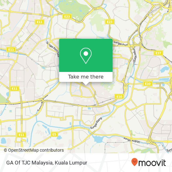 GA Of TJC Malaysia map