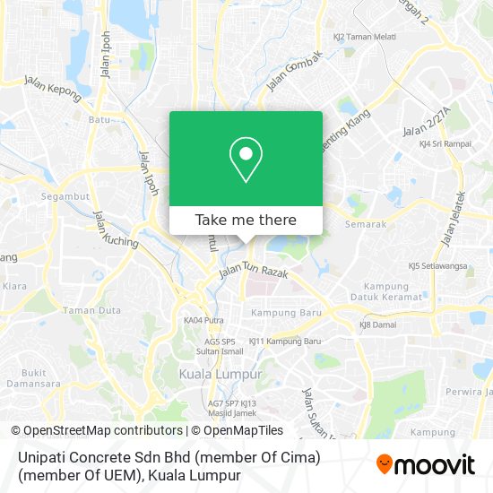 Unipati Concrete Sdn Bhd (member Of Cima) (member Of UEM) map