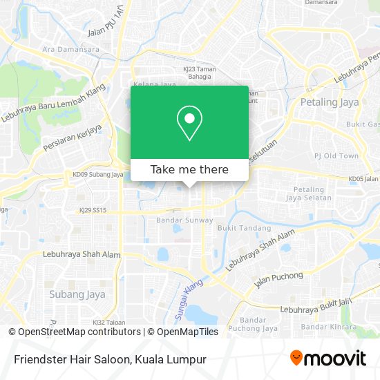 Friendster Hair Saloon map