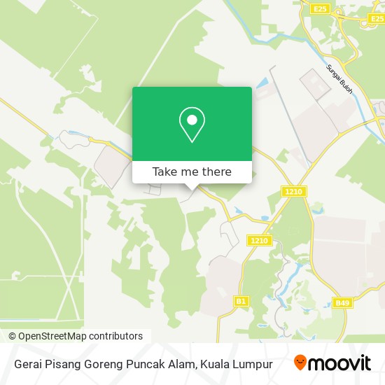 Gerai Pisang Goreng Puncak Alam map