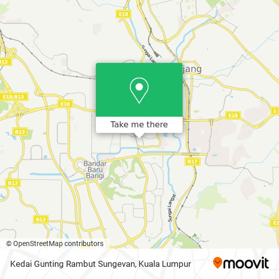 Kedai Gunting Rambut Sungevan map