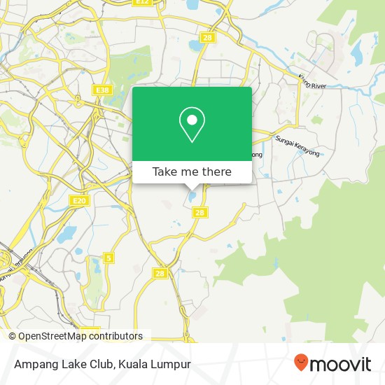 Ampang Lake Club map