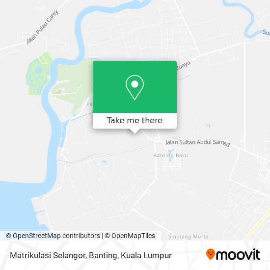 Matrikulasi Selangor, Banting map