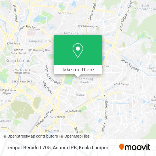 Tempat Beradu L705, Aspura IPB map