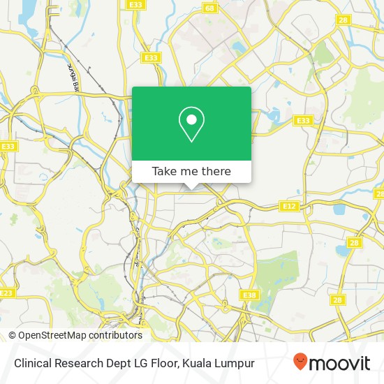 Clinical Research Dept LG Floor map