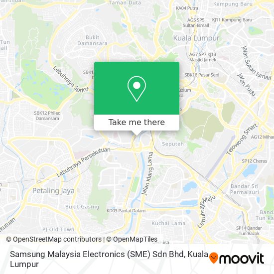 Peta Samsung Malaysia Electronics (SME) Sdn Bhd