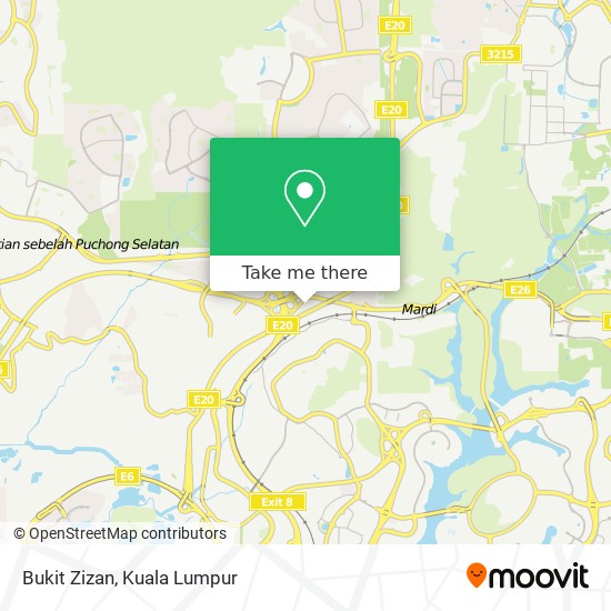 Bukit Zizan map