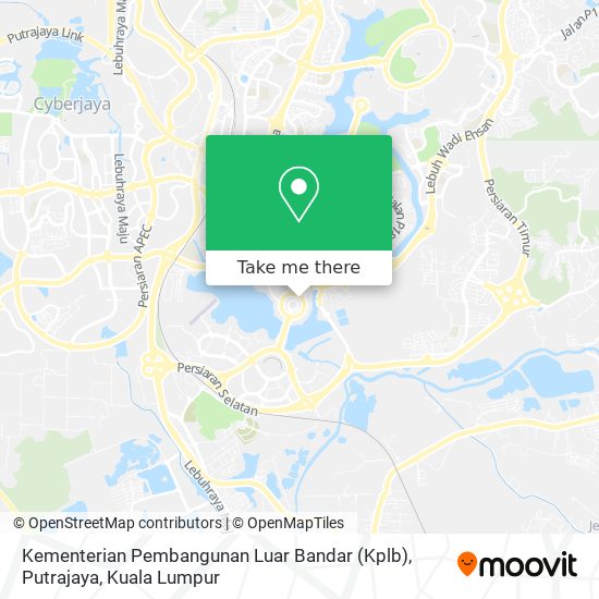 Peta Kementerian Pembangunan Luar Bandar (Kplb), Putrajaya