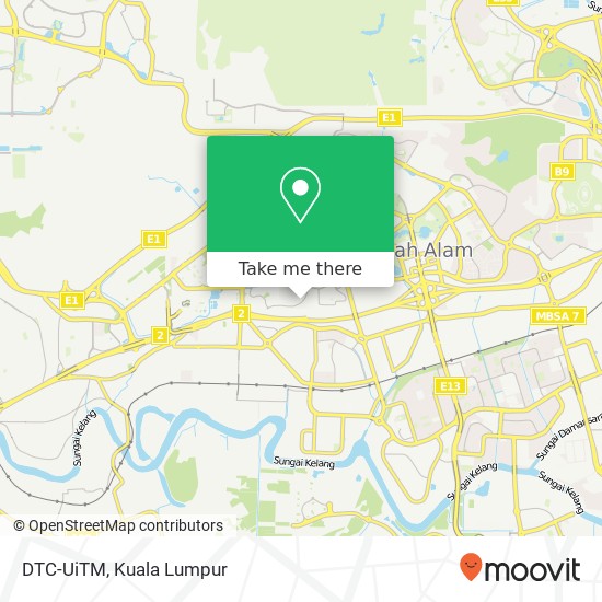 DTC-UiTM map