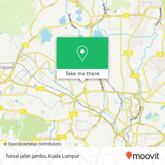 futsal jalan jambu map