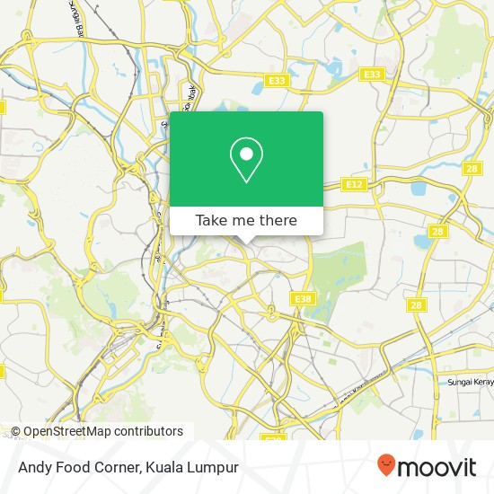 Andy Food Corner map