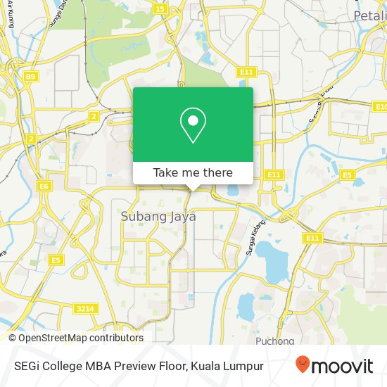 SEGi College MBA Preview Floor map
