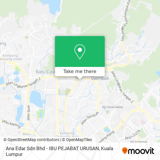 Ana Edar Sdn Bhd - IBU PEJABAT URUSAN map